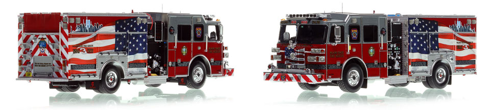 Miami-Dade Sutphen Engine 3 scale model is hand-crafted and intricately detailed.