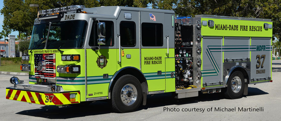 Miami-Dade Fire Rescue Sutphen Engine 37 courtesy of Michael Martinelli