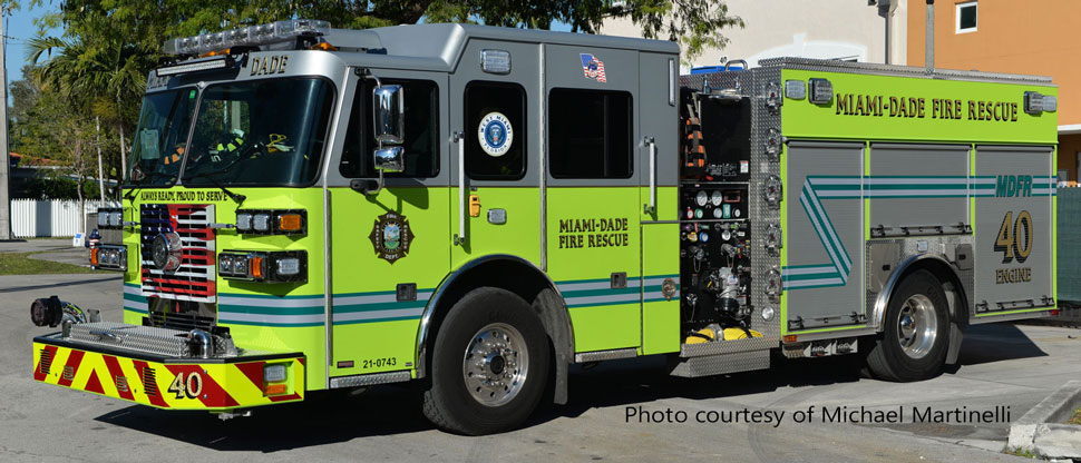 Miami-Dade Fire Rescue Sutphen Engine 40 courtesy of Michael Martinelli