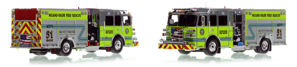 The first museum grade scale model of the Miami-Dade Fire Rescue Sutphen Engine 51