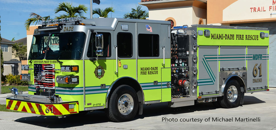 Miami-Dade Fire Rescue 2022 Sutphen Monarch Engine 61 - Trail