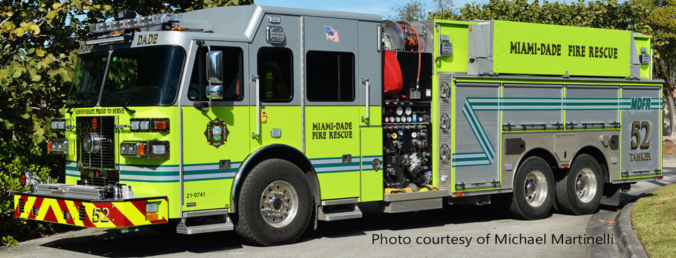 Miami-Dade Fire Rescue Sutphen Tanker 52 courtesy of Michael Martinelli