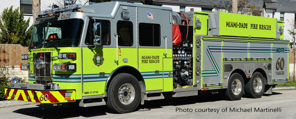 Miami-Dade Fire Rescue Sutphen Tanker 60 courtesy of Michael Martinelli