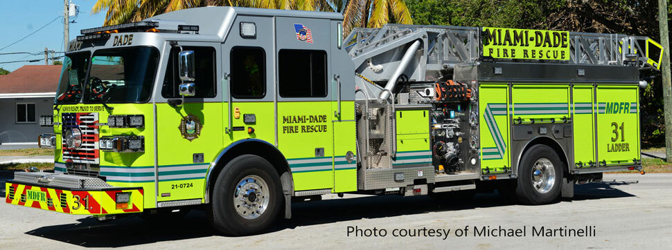 Miami-Dade Fire Rescue Sutphen Ladder 31 courtesy of Michael Martinelli