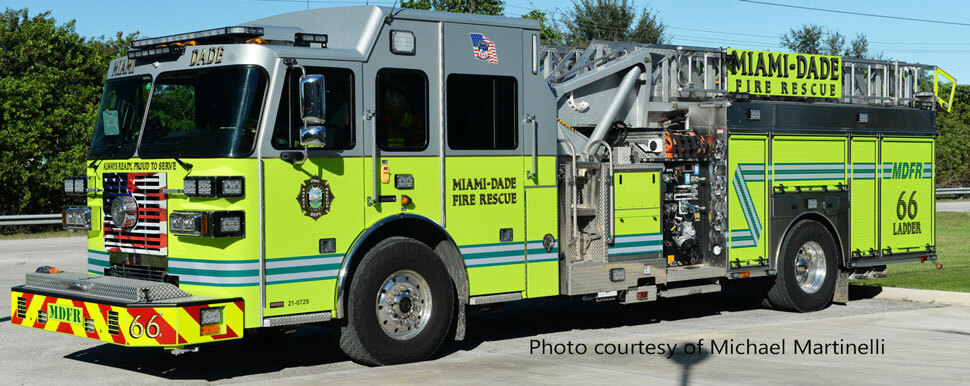 Miami-Dade Fire Rescue Sutphen Ladder 66 courtesy of Michael Martinelli