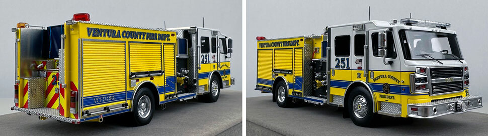 Ventura County Engine 251 1:50 scale model close up pictures 11-12