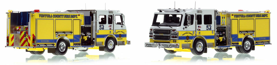 Ventura County Rosenbauer Commander Engine 52 is a museum grade 1:50 scale model