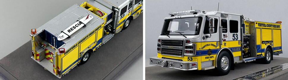 Ventura County Engine 53 1:50 scale model close up pictures 3-4