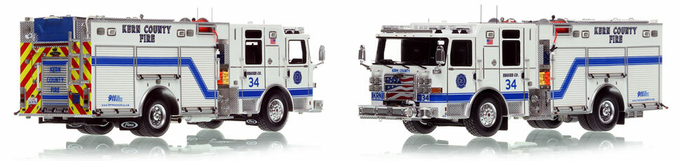 The first museum grade scale model of the Kern County Pierce Enforcer Engine 34