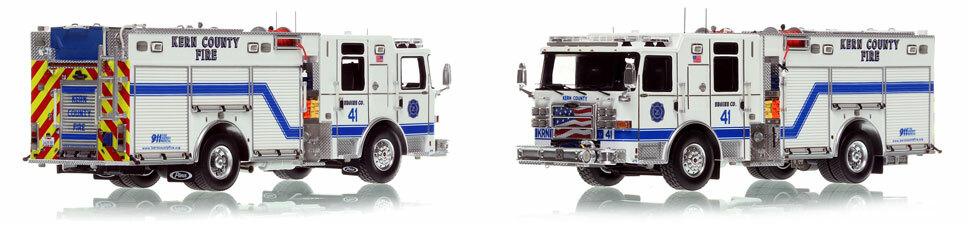 Kern County Fire Department Engine 41 scale model is hand-crafted and intricately detailed.