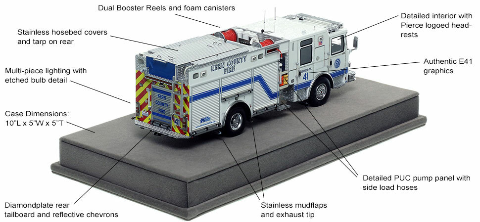 Specs and Features of the Kern County Pierce Engine 41 scale model