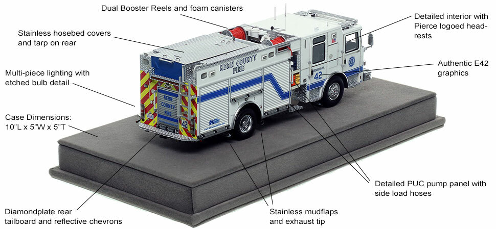 Specs and Features of the Kern County Pierce Engine 42 scale model