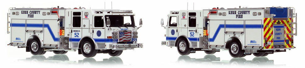The first museum grade scale model of the Kern County Pierce Enforcer Engine 52