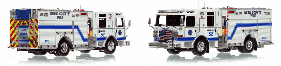 Kern County Fire Department Engine 52 scale model is hand-crafted and intricately detailed.