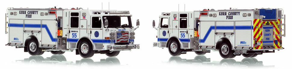 Kern County Fire Department Engine 55 scale model is hand-crafted and intricately detailed.