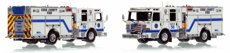 Kern County Fire Department Engine 56 scale model is hand-crafted and intricately detailed.