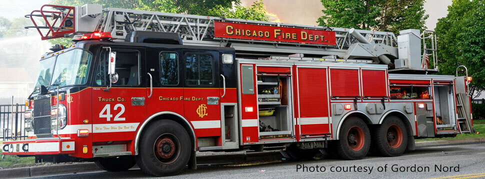 Chicago Fire Department Spartan Truck 42 courtesy of Gordon Nord