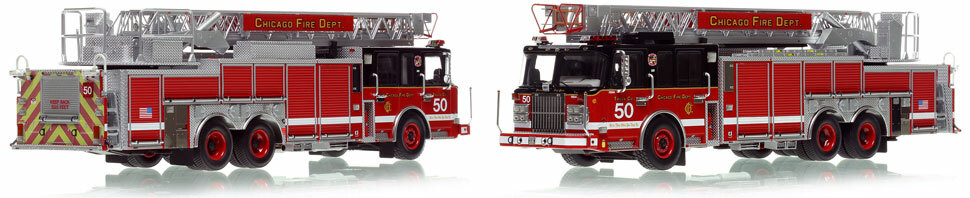 Chicago's Spartan 103' Truck 50 is hand-crafted and intricately detailed.