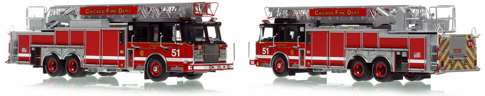 Chicago's Spartan 103' Truck 51 is hand-crafted and intricately detailed.