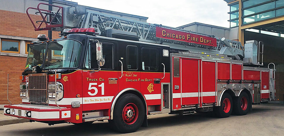 Chicago Fire Department Spartan Truck 51 courtesy of Gordon Nord