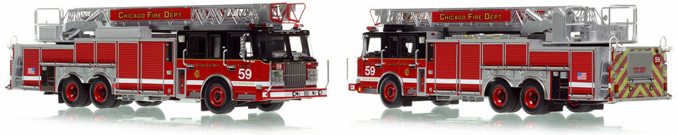 Chicago's Spartan 103' Truck 59 is hand-crafted and intricately detailed.