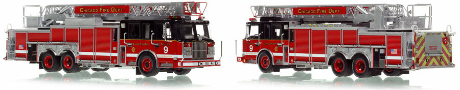 Take home Chicago Fire Department Spartan 103' Truck 9 scale model!