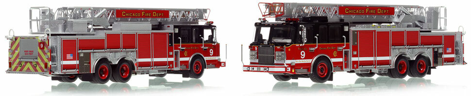 Chicago's Spartan 103' Truck 9 is hand-crafted and intricately detailed.