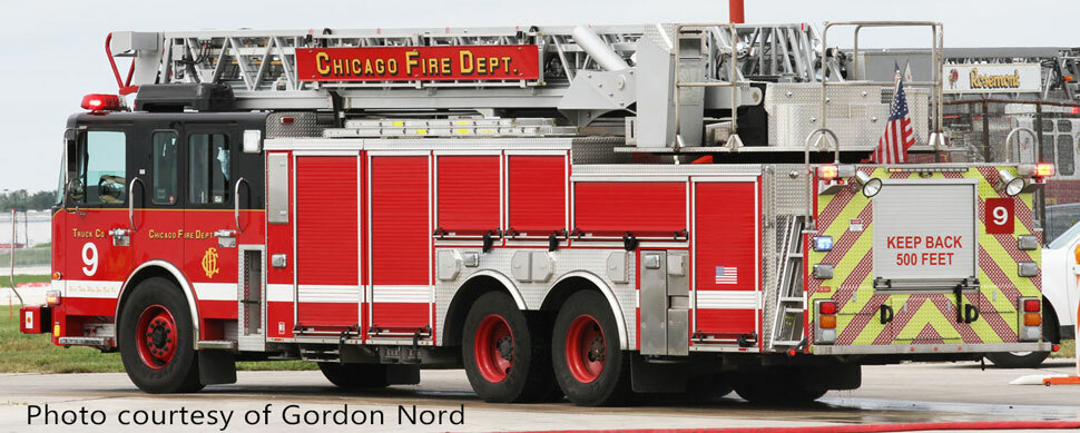 Chicago Fire Department Spartan Truck 9 courtesy of Gordon Nord