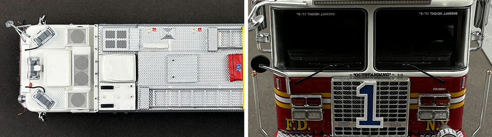 1:50 scale FDNY 2019 Ferrara Rescue 1 close up pictures 13-14