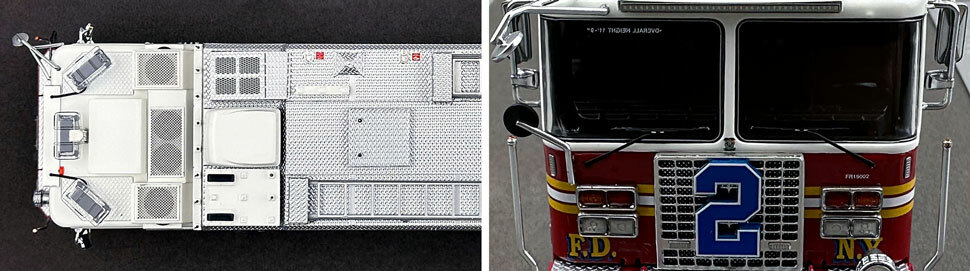 1:50 scale FDNY 2019 Ferrara Rescue 2 close up pictures 13-14