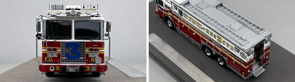 1:50 scale FDNY 2019 Ferrara Rescue 3 close up pictures 1-2