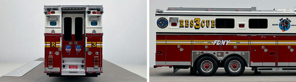 1:50 scale FDNY 2019 Ferrara Rescue 3 close up pictures 9-10