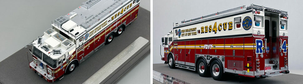 1:50 scale FDNY 2019 Ferrara Rescue 4 close up pictures 7-8