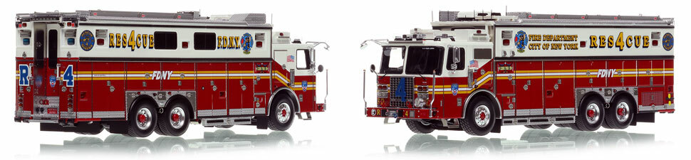 FDNY's 2019 Ferrara Rescue 4 is a museum grade 1:50 scale model