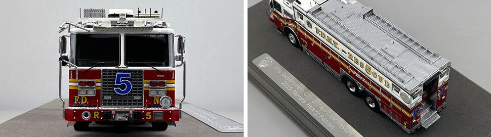 1:50 scale FDNY 2019 Ferrara Rescue 5 close up pictures 1-2