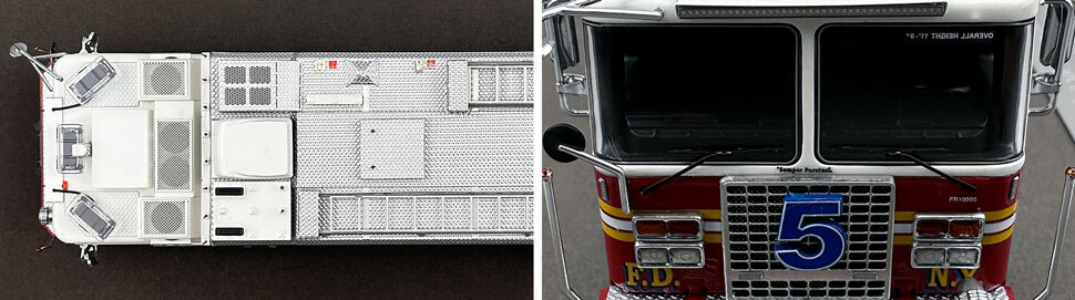 1:50 scale FDNY 2019 Ferrara Rescue 5 close up pictures 13-14