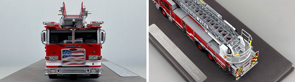 Closeup pictures 1-2 of the Memphis Fire Department Pierce Truck 16 scale model