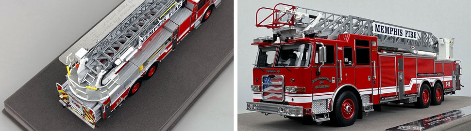 Closeup pictures 3-4 of the Memphis Fire Department Pierce Truck 16 scale model