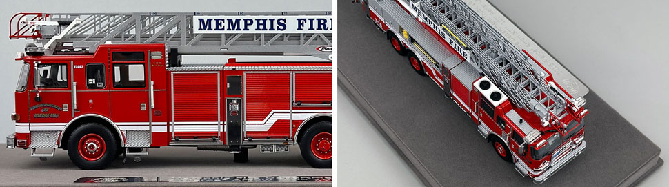 Closeup pictures 5-6 of the Memphis Fire Department Pierce Truck 16 scale model