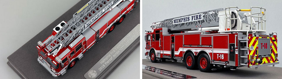 Closeup pictures 7-8 of the Memphis Fire Department Pierce Truck 16 scale model