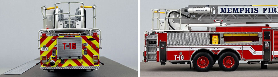 Closeup pictures 9-10 of the Memphis Fire Department Pierce Truck 16 scale model