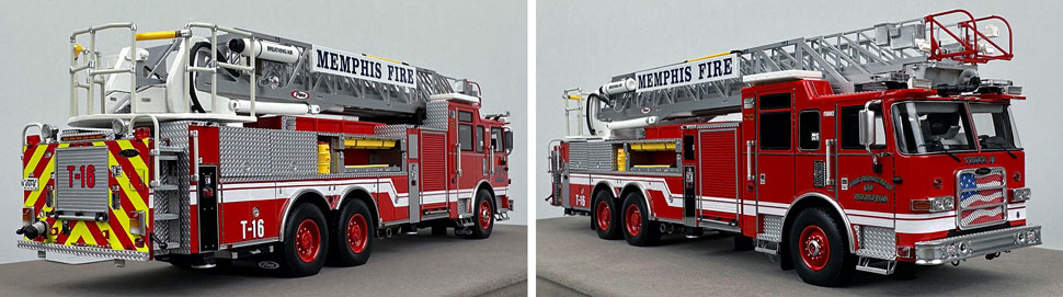 Closeup pictures 11-12 of the Memphis Fire Department Pierce Truck 16 scale model