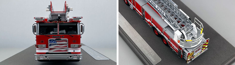 Closeup pictures 1-2 of the Memphis Fire Department Pierce Truck 21 scale model