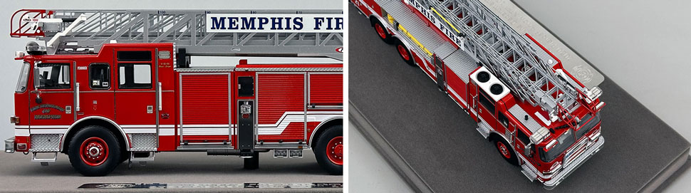 Closeup pictures 5-6 of the Memphis Fire Department Pierce Truck 21 scale model