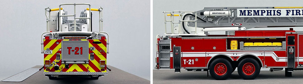 Closeup pictures 9-10 of the Memphis Fire Department Pierce Truck 21 scale model