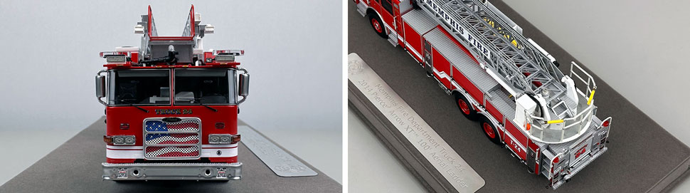 Closeup pictures 1-2 of the Memphis Fire Department Pierce Truck 24 scale model