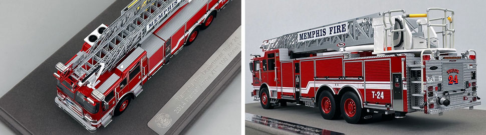 Closeup pictures 7-8 of the Memphis Fire Department Pierce Truck 24 scale model