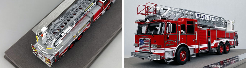 Closeup pictures 3-4 of the Memphis Fire Department Pierce Truck 4 scale model