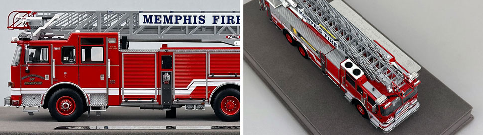 Closeup pictures 5-6 of the Memphis Fire Department Pierce Truck 4 scale model