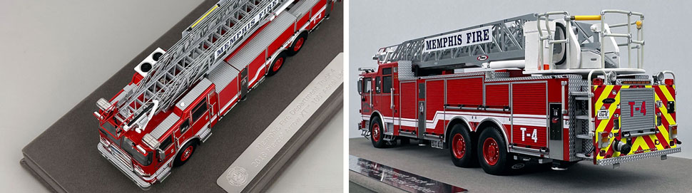 Closeup pictures 7-8 of the Memphis Fire Department Pierce Truck 4 scale model